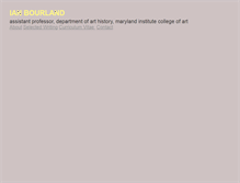 Tablet Screenshot of ianbourland.com